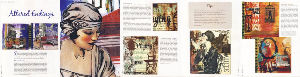 Altered Endings feature in Somerset Art Journaling, 2012