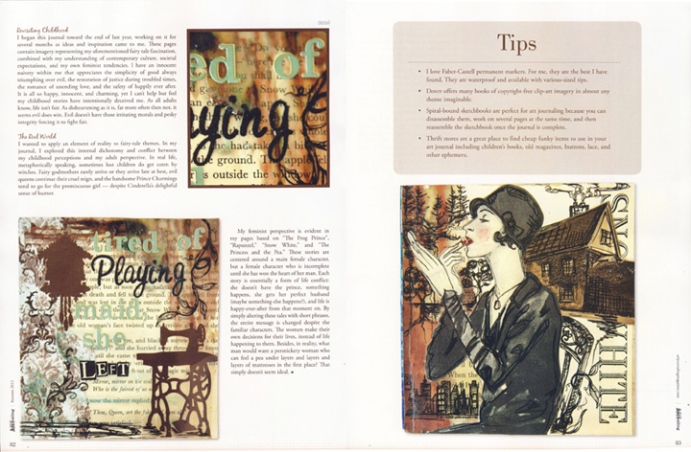 Somerset Art Journaling, pages 82 & 83